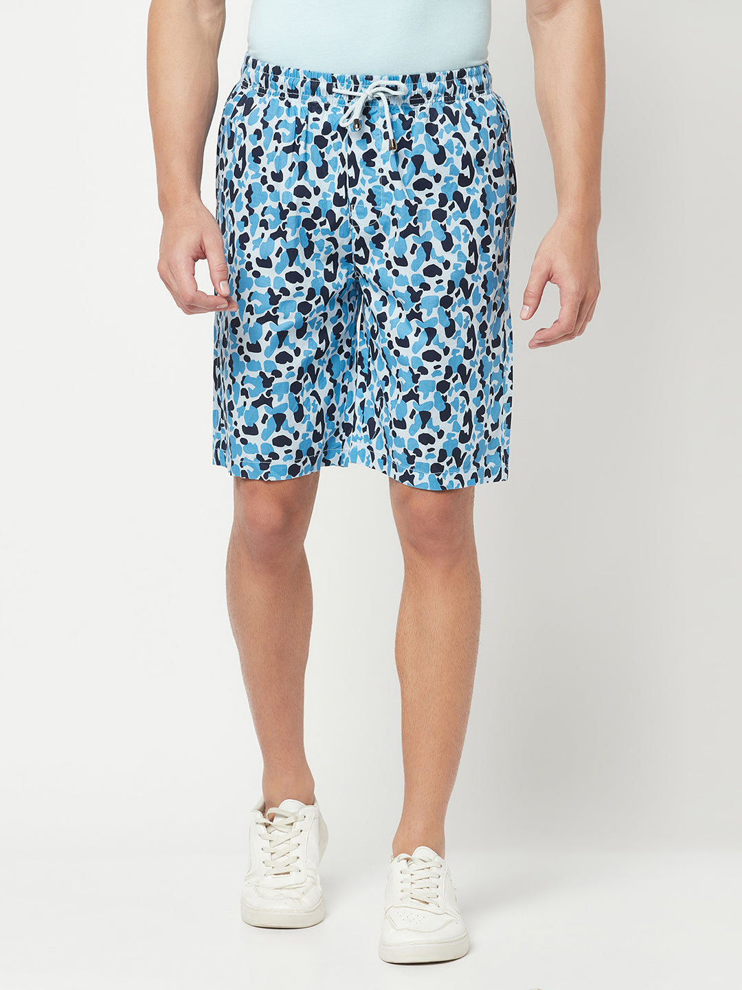 Blue Camouflage Lounge Shorts