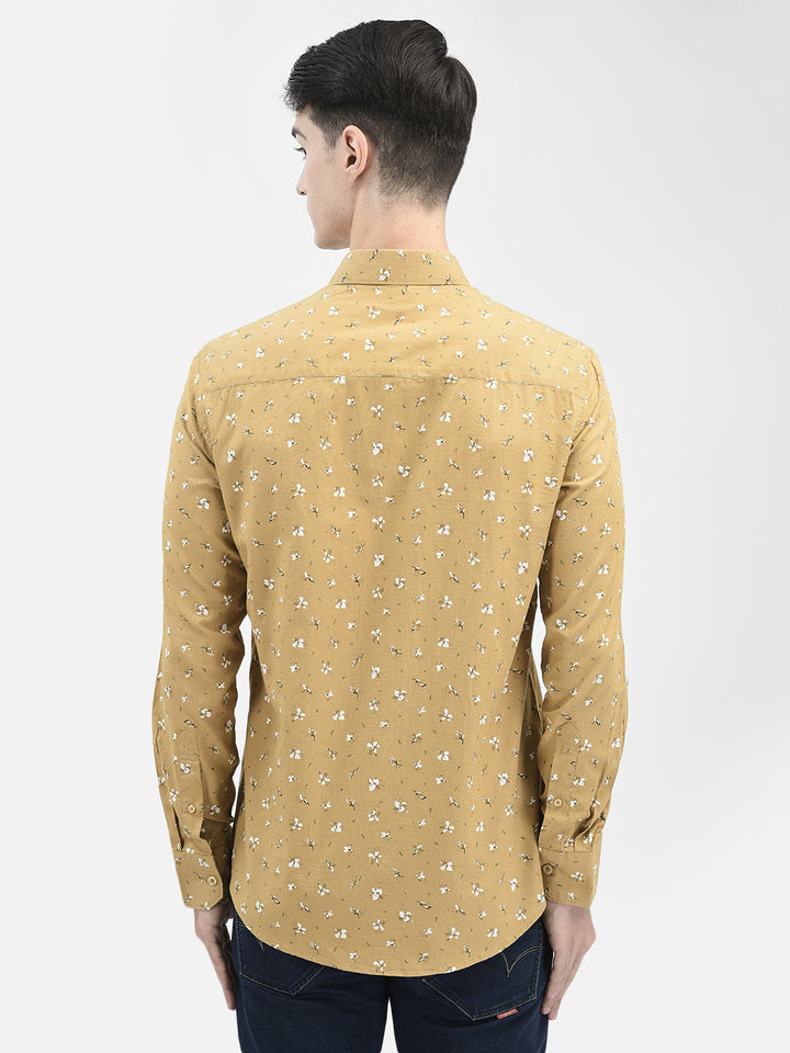 Beige Printed Shirt