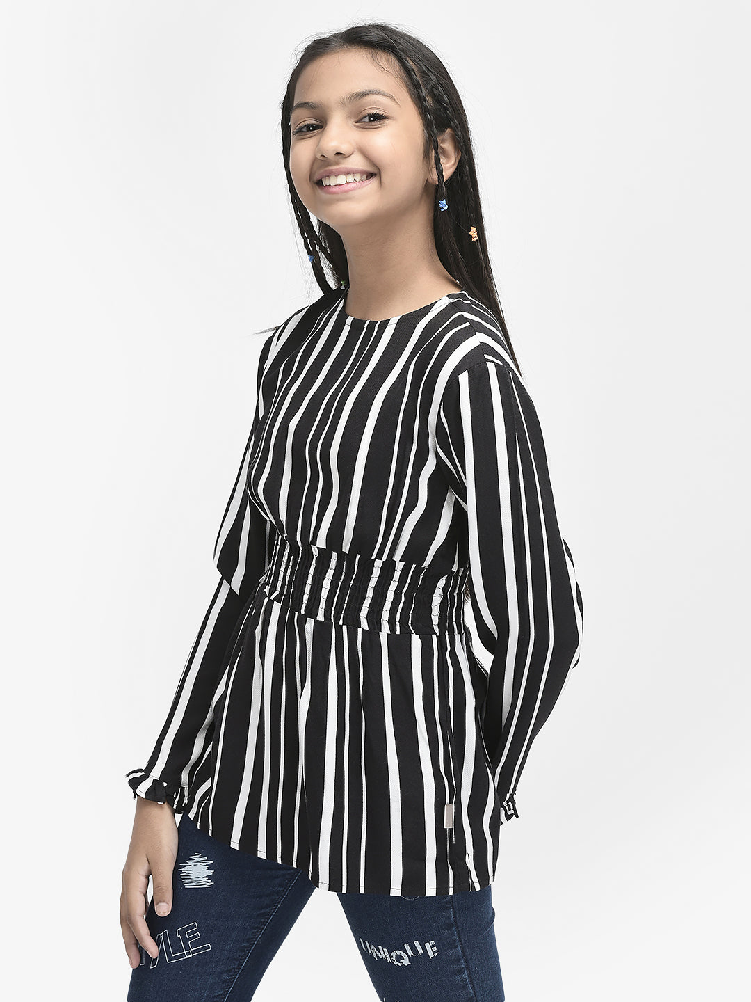 Black Striped Top