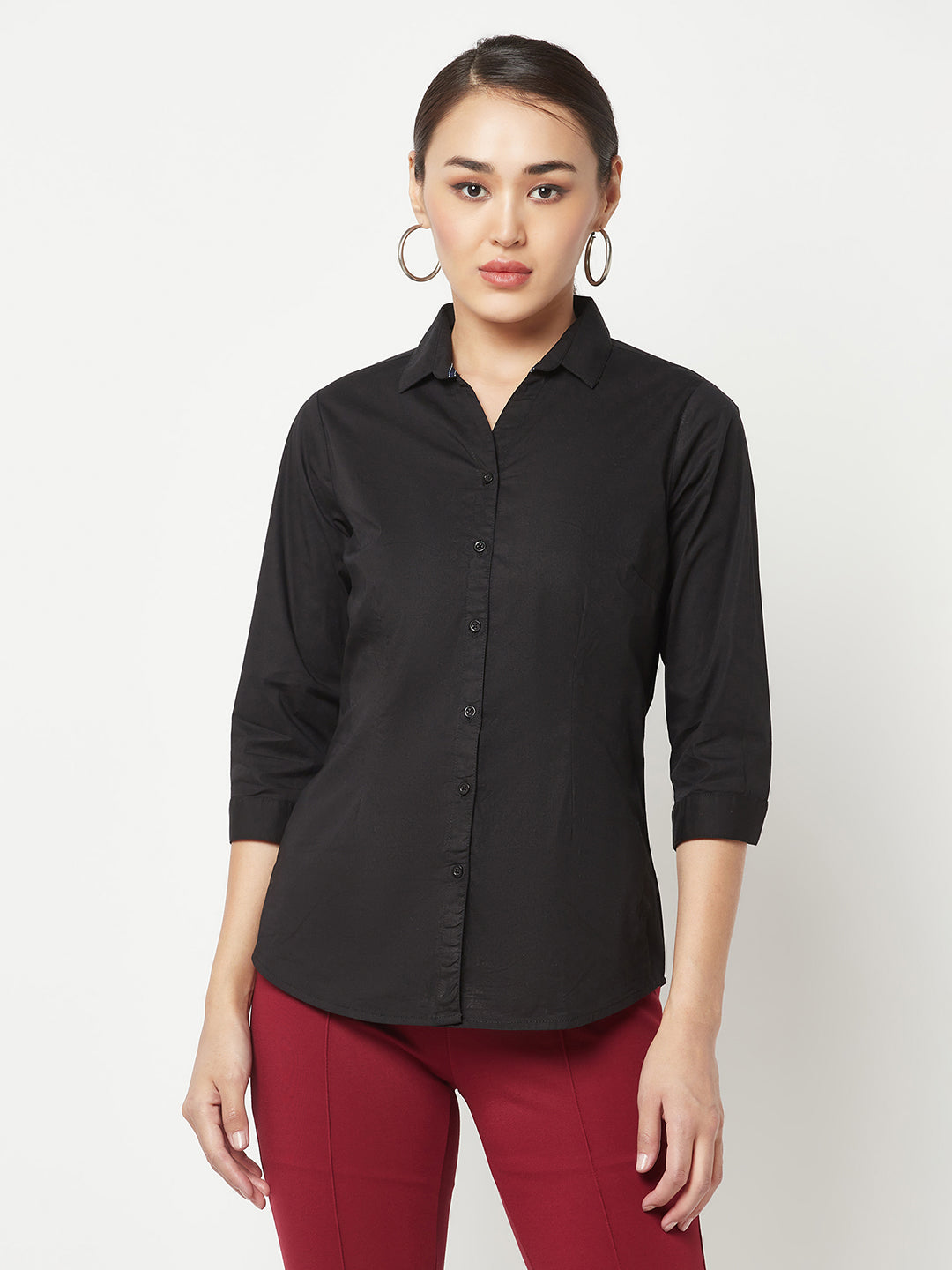 Black Cotton Shirt