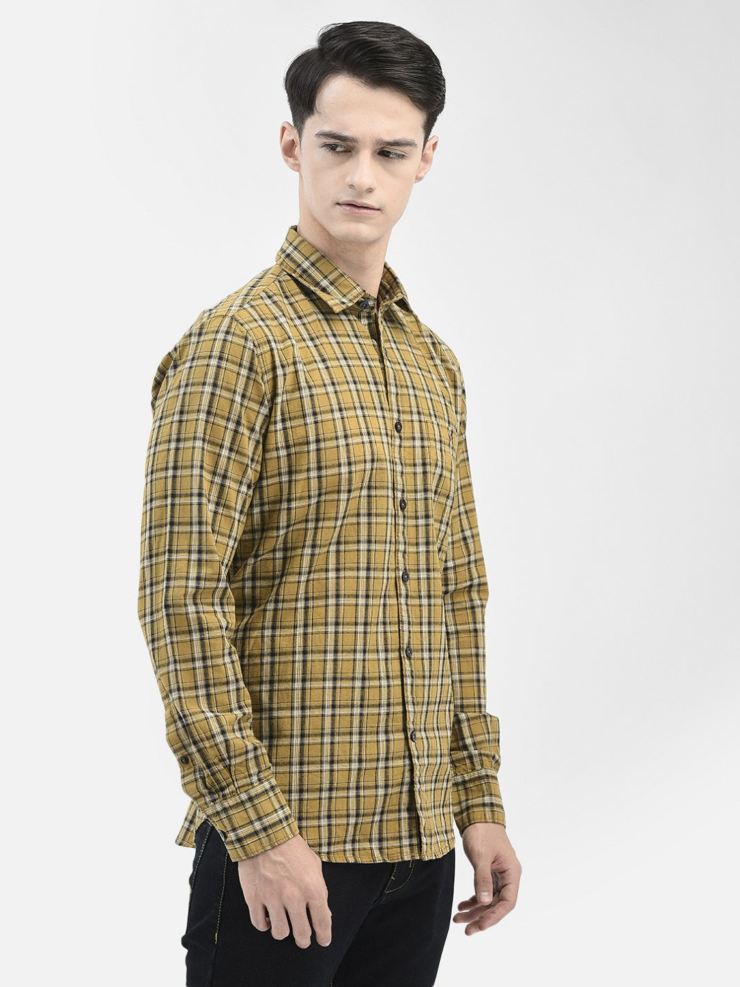 Mustard Checked Shirt