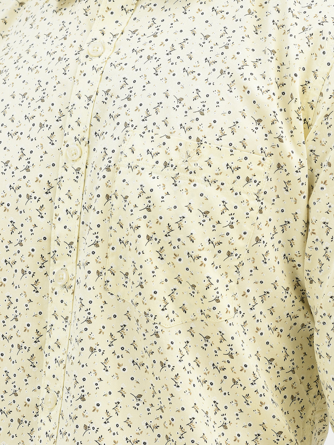 Yellow Printed Shirt 