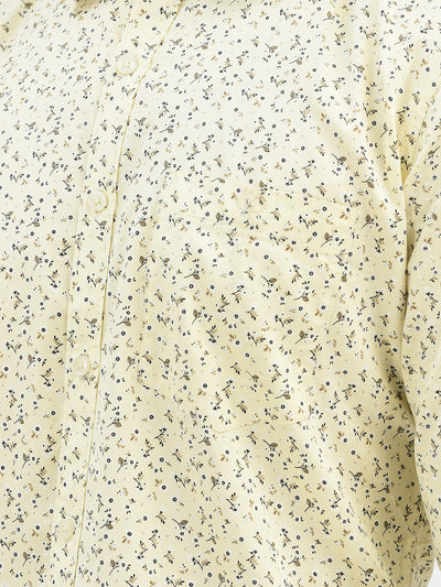 Yellow Printed Shirt 