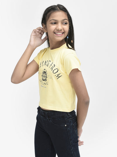 Yellow Cotton T-shirt