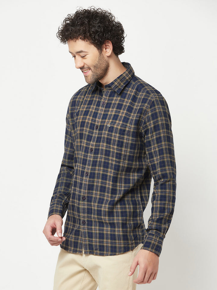 Olive Checked Shirt