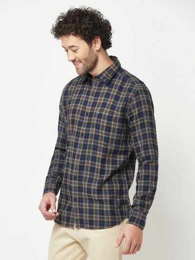 Olive Checked Shirt