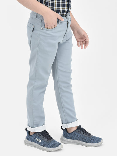  Blue Trousers in Denim Look