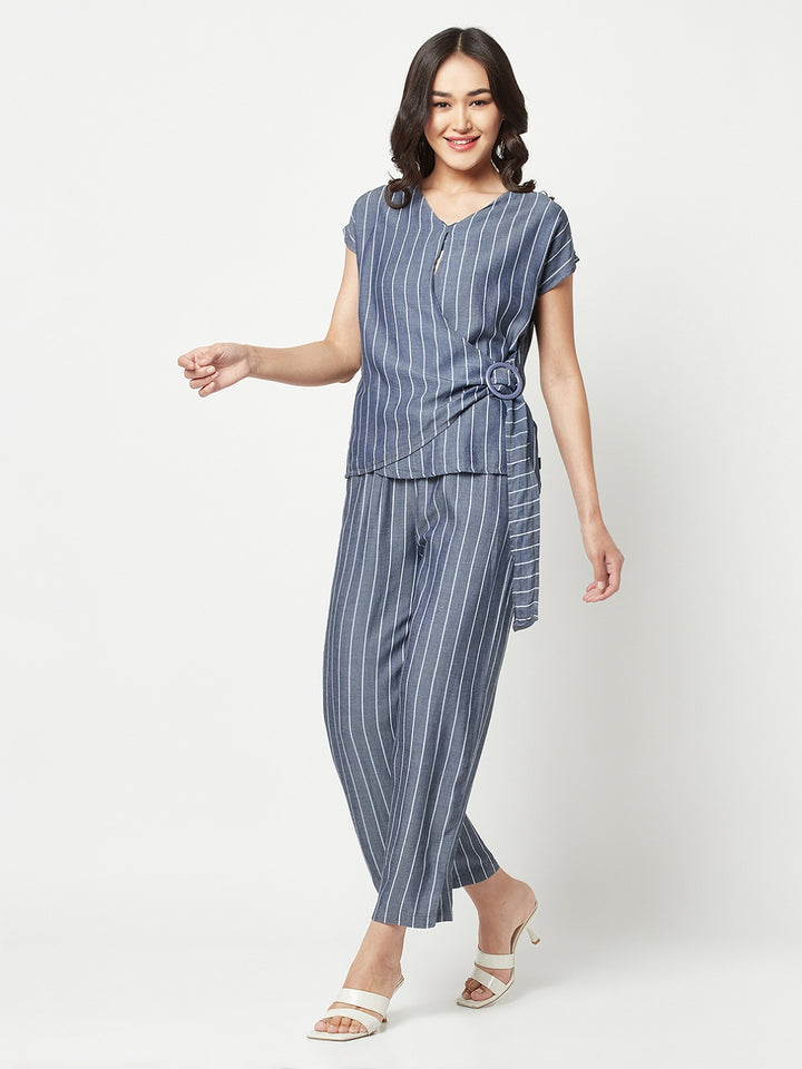 Blue Striped Co-Ords