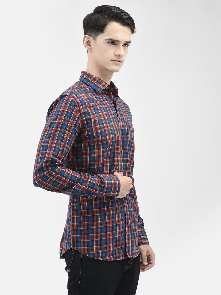 Maroon Checked Shirt