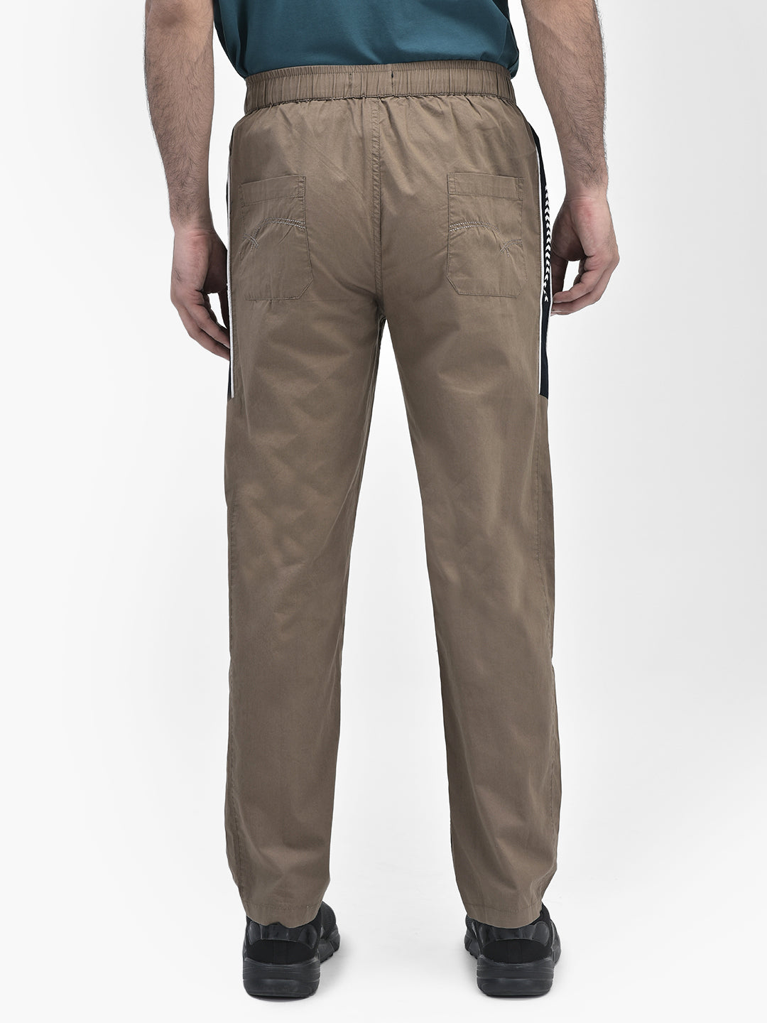 Brown Track Pants