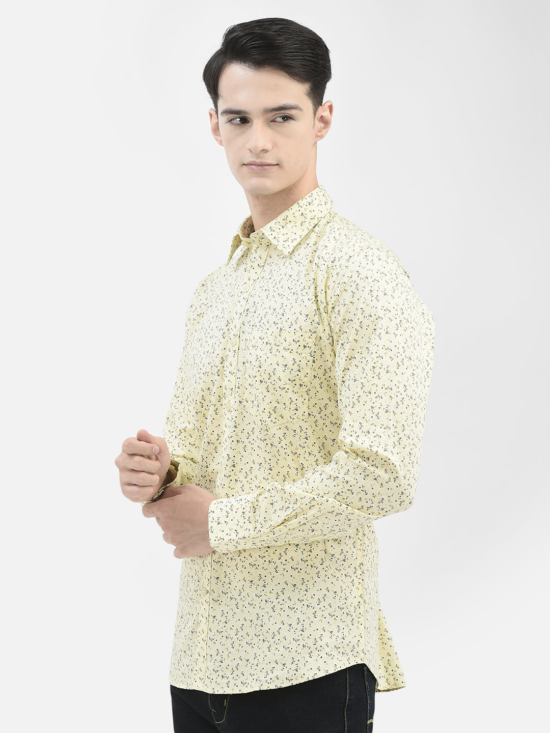 Yellow Printed Shirt 