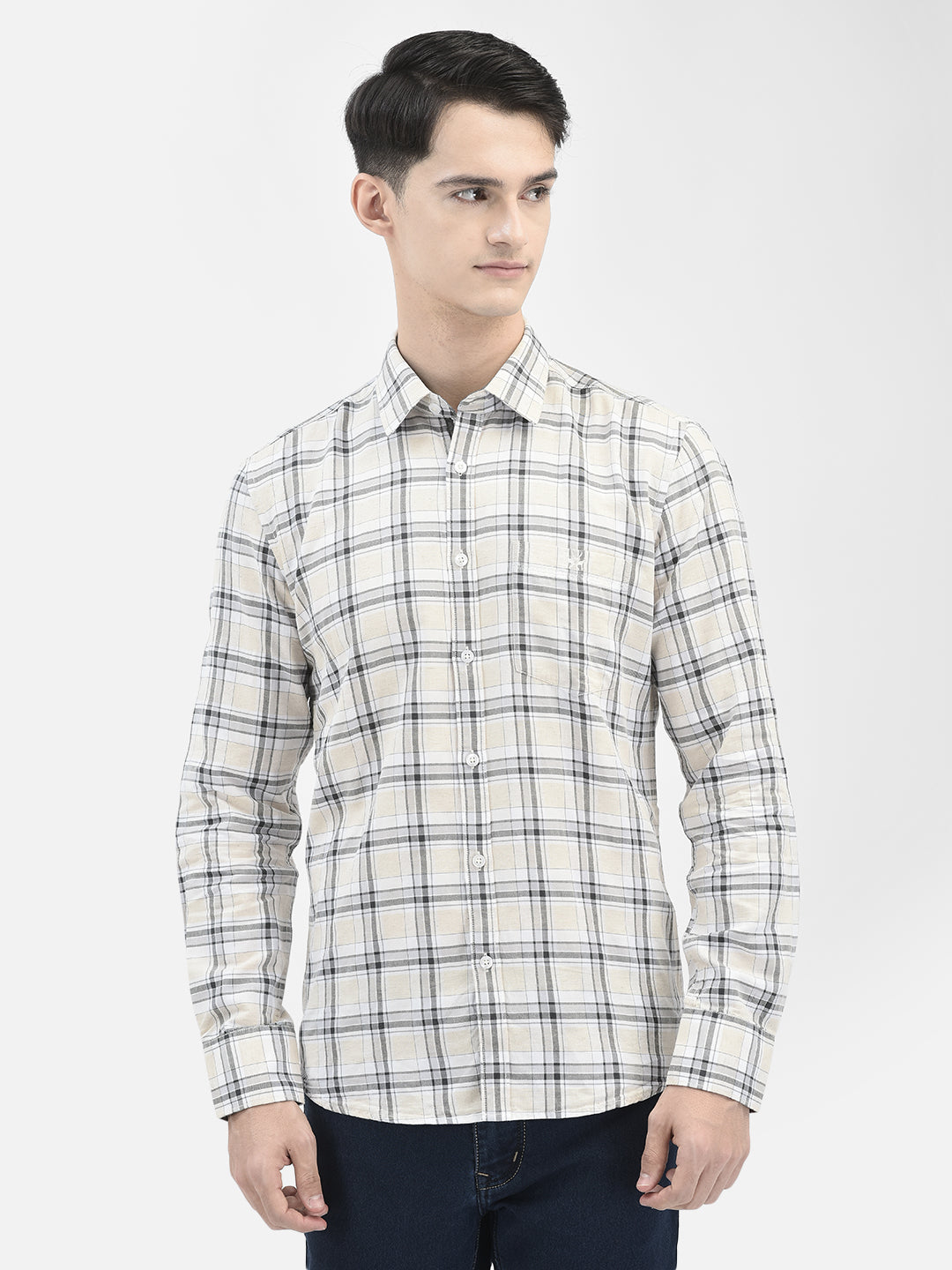 Grey Checked Shirt