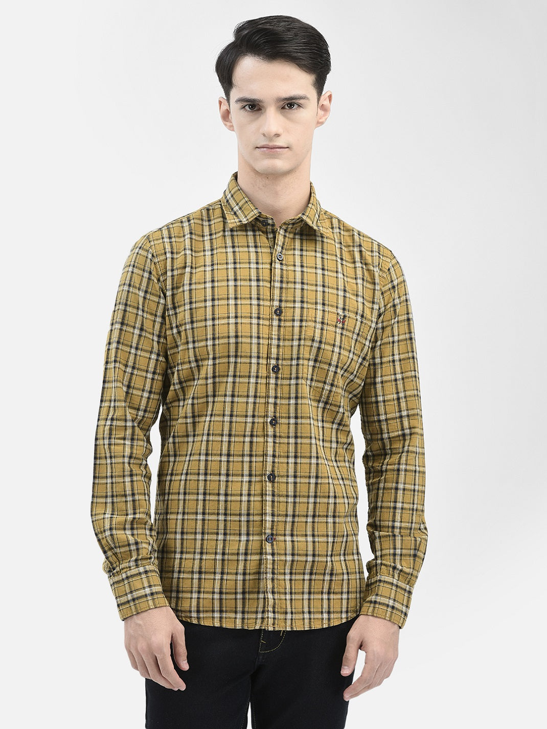 Mustard Checked Shirt