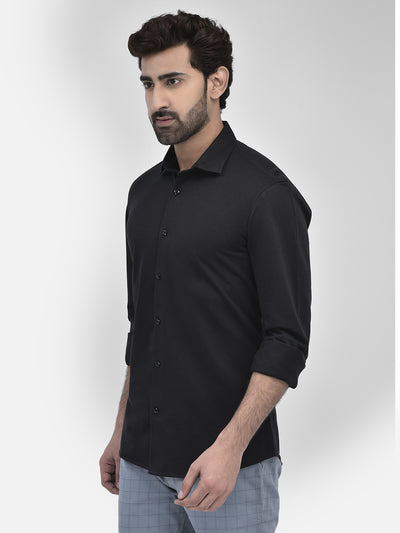 Black Pure Cotton Shirt
