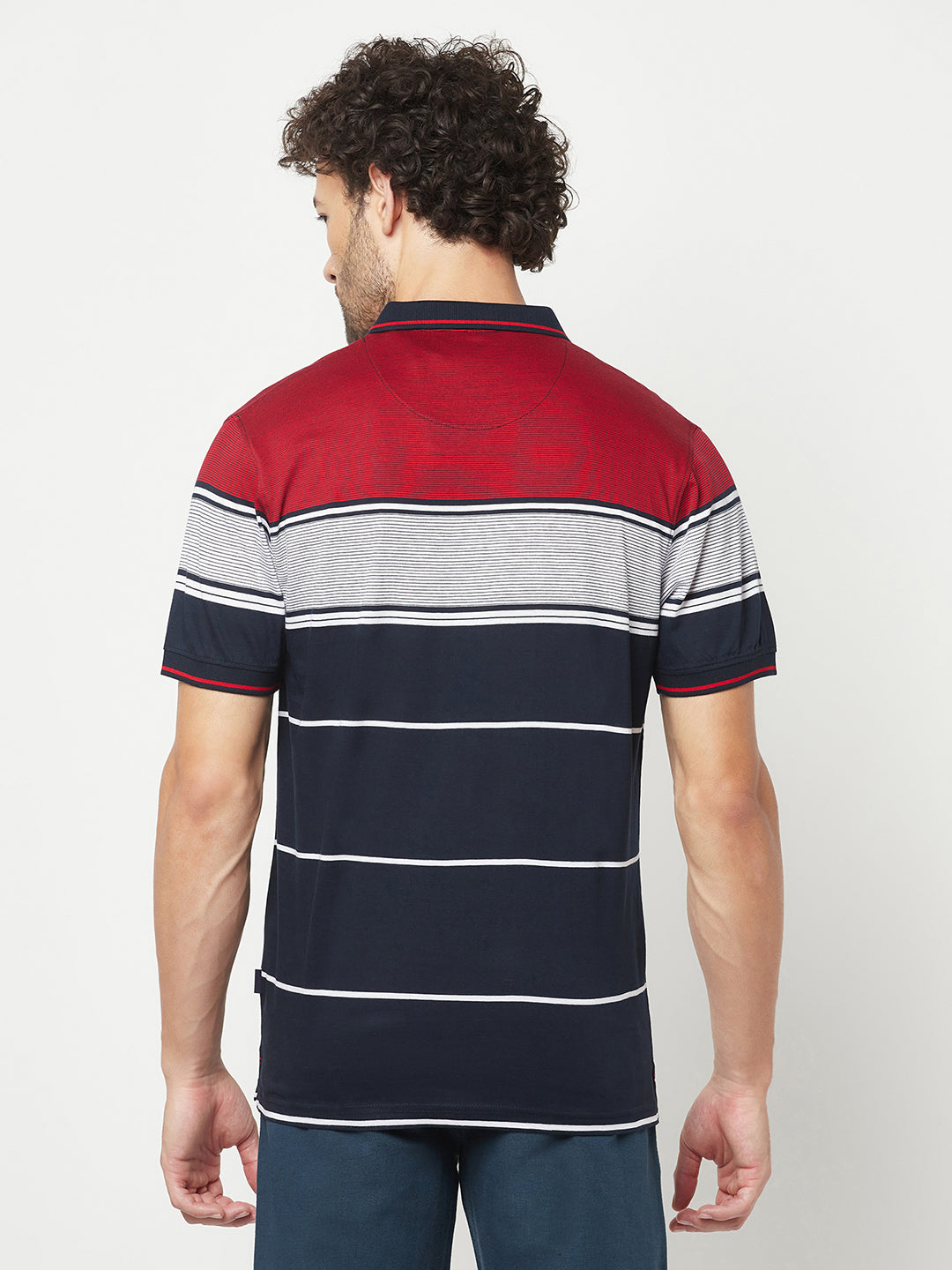 Striped Red Polo T-Shirt