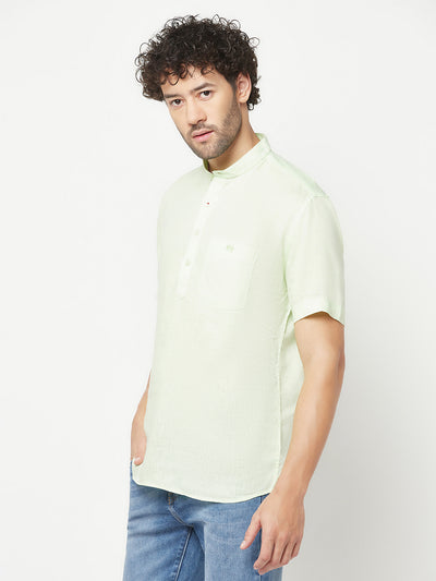 Light Green Linen Kurta