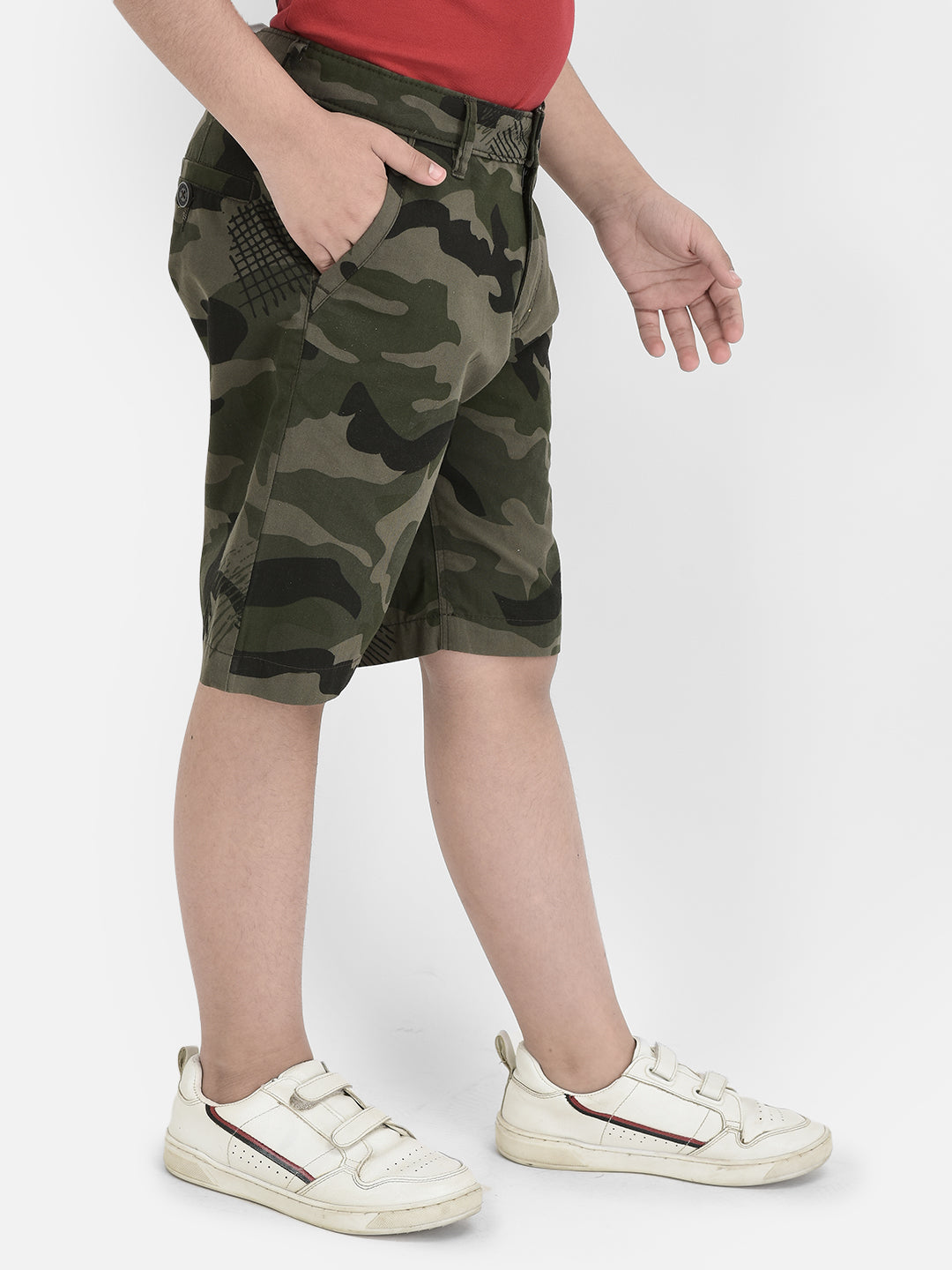Olive Camouflage Shorts