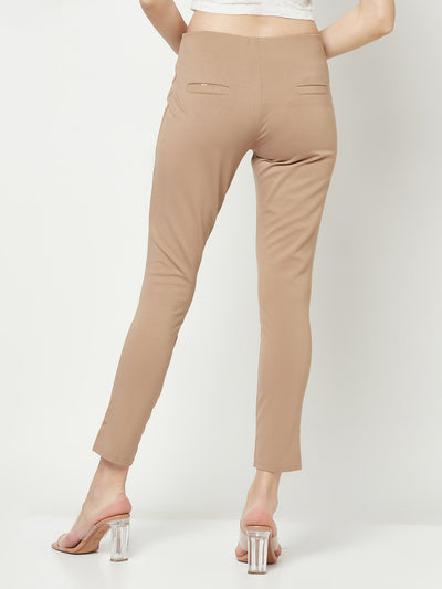 Khaki Slim Trousers