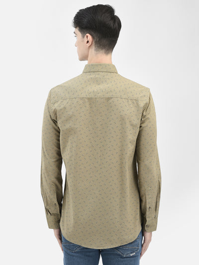 Olive Floral Shirt
