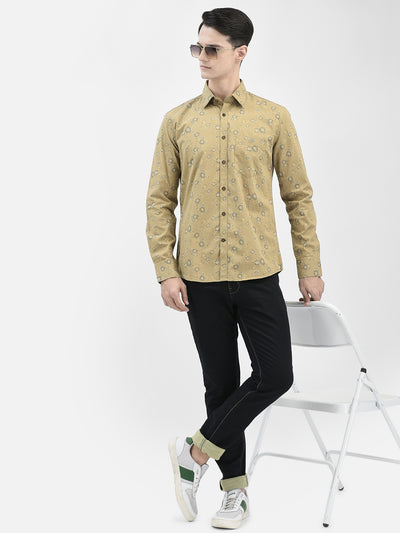 Khaki Floral Shirt