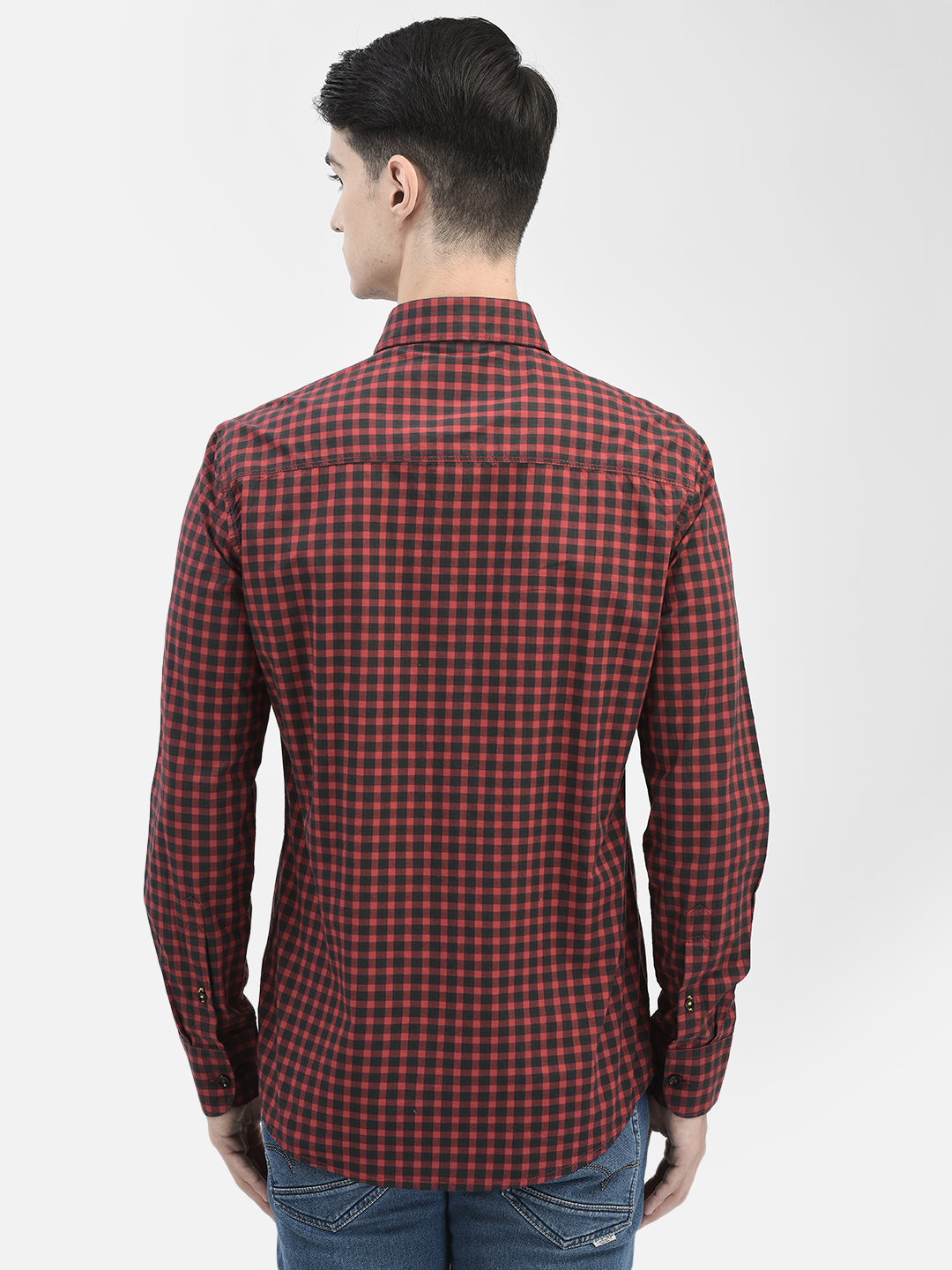 Red Gingham Checked Shirt