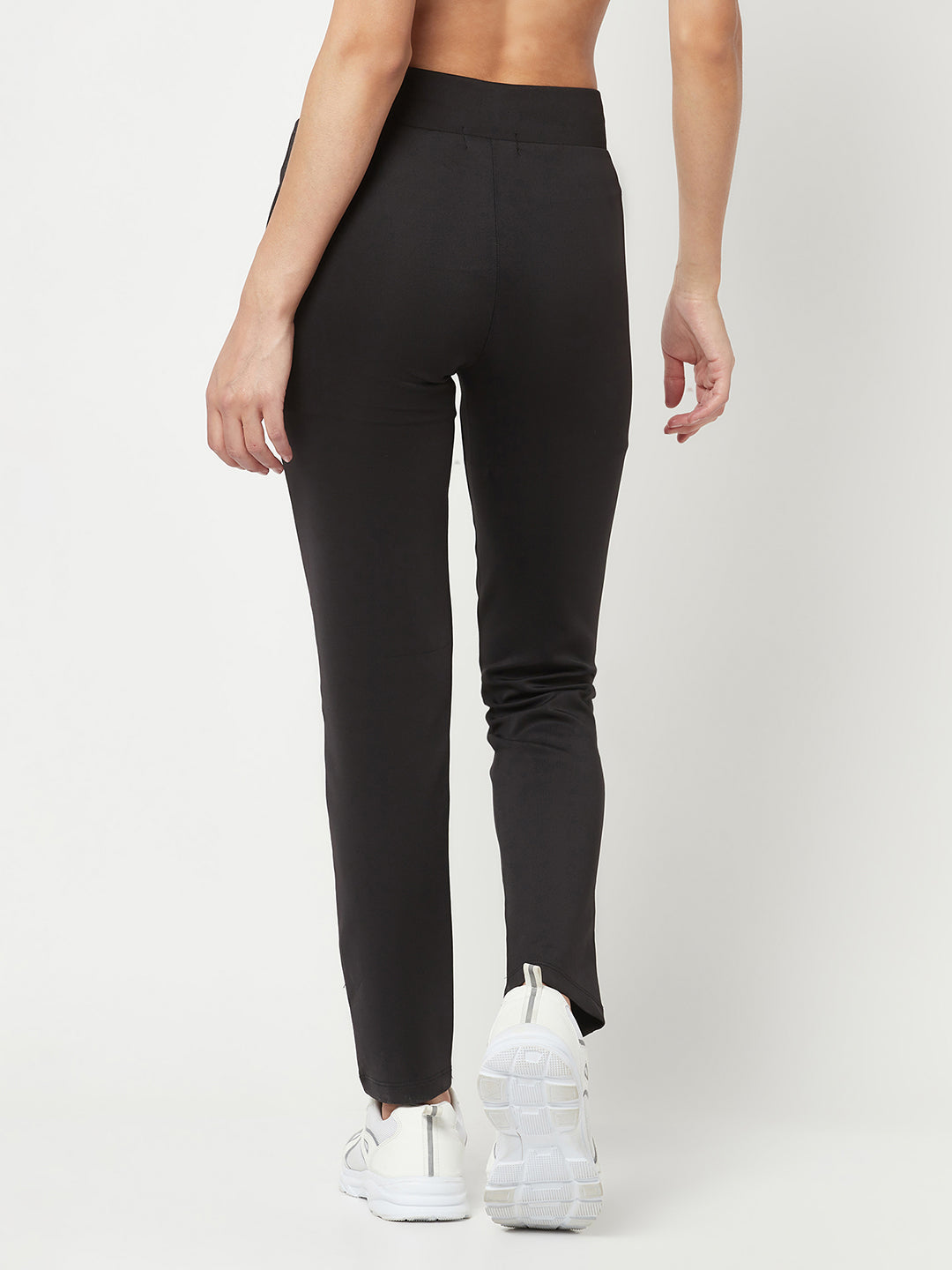 Black Straight Track Pants