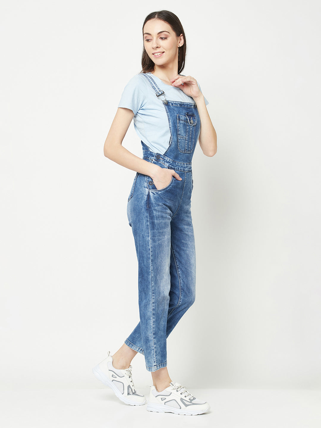 Blue Denim Dungarees – Crimsoune Club