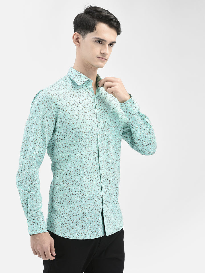 Green Floral Shirt