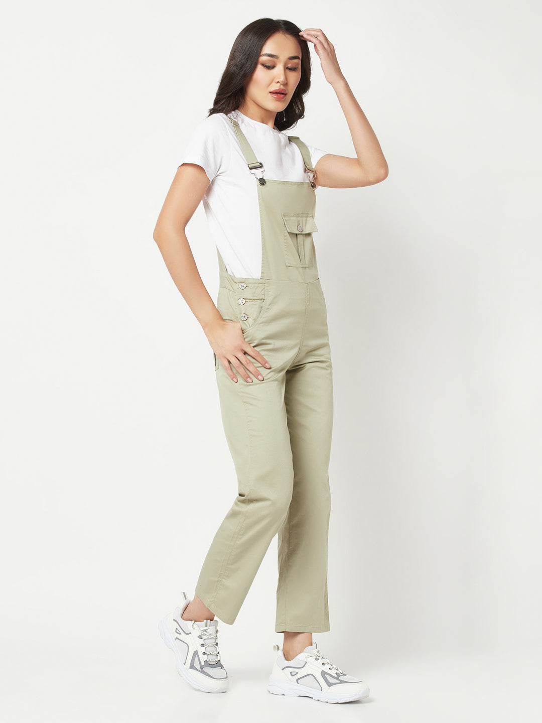 Olive Dungarees