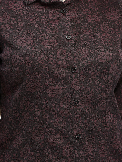 Floral Wine Shirt