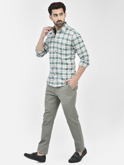 Green Checked Shirt.