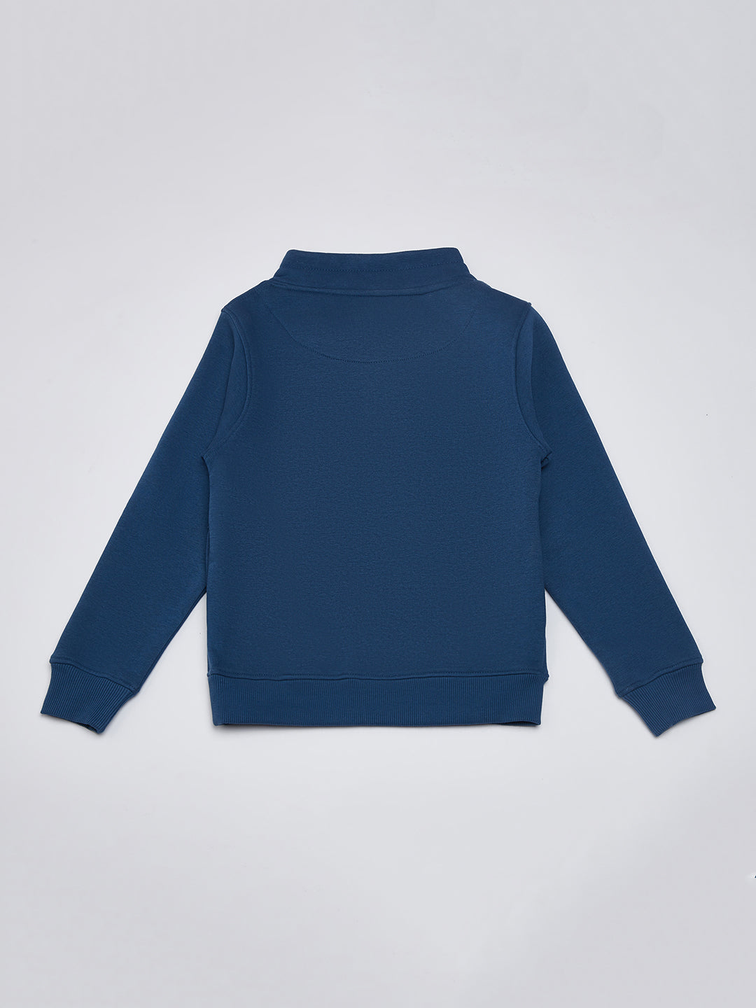 Navy Blue Printed Sweatshirt