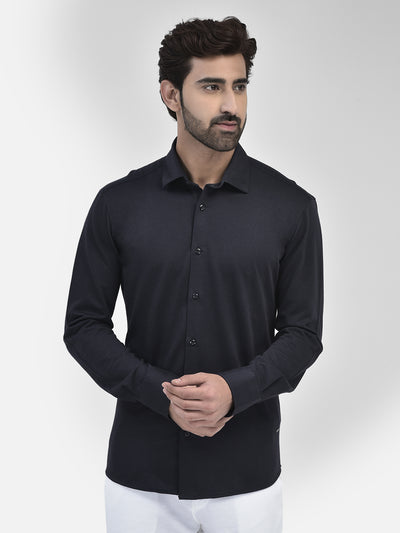 Navy Blue Pure Cotton Shirt