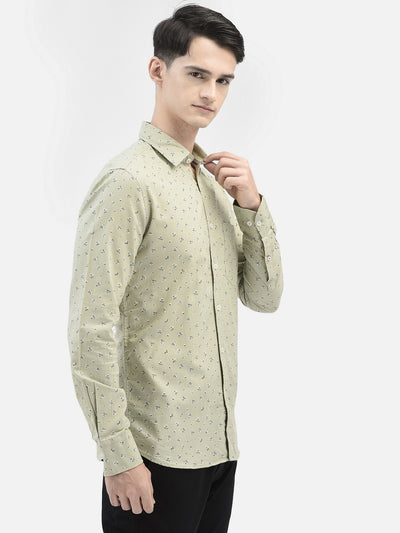 Grey Printed Shirt