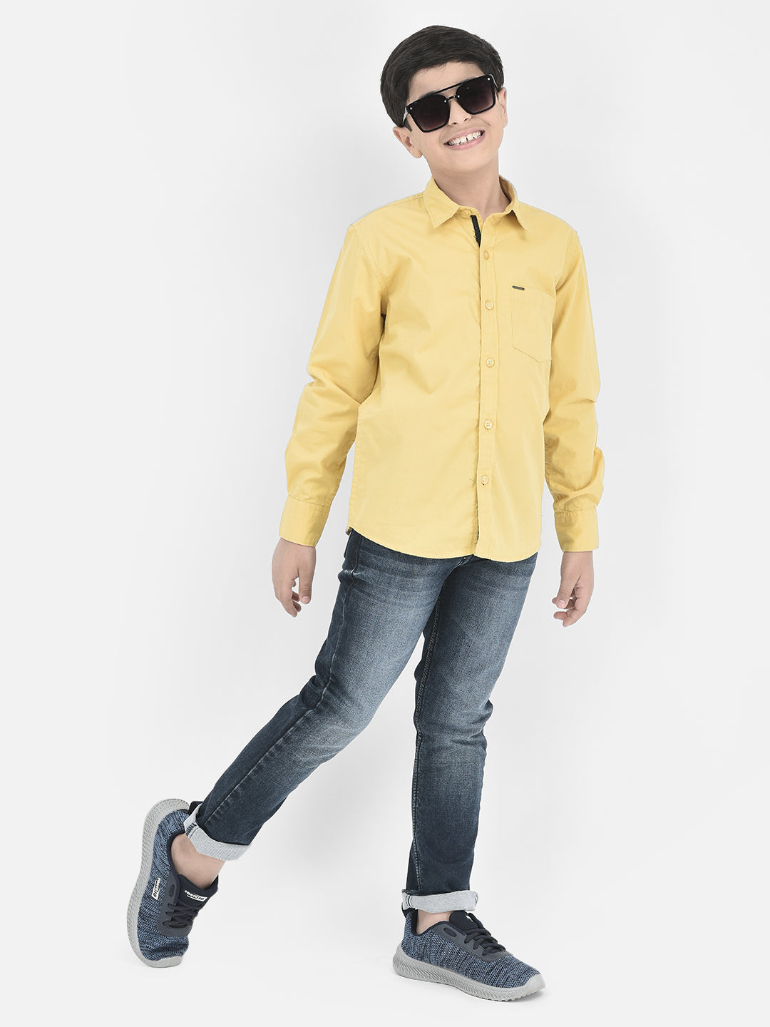Yellow Yellow Cotton Shirt