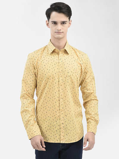 Yellow Printed Shirt