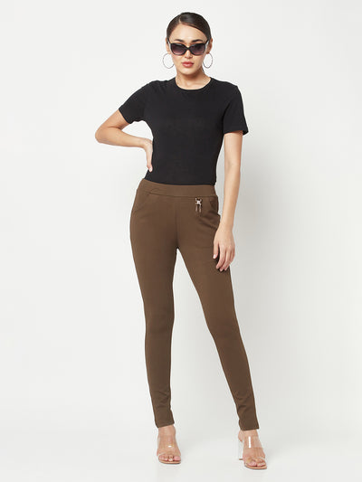 Brown Slim Trousers