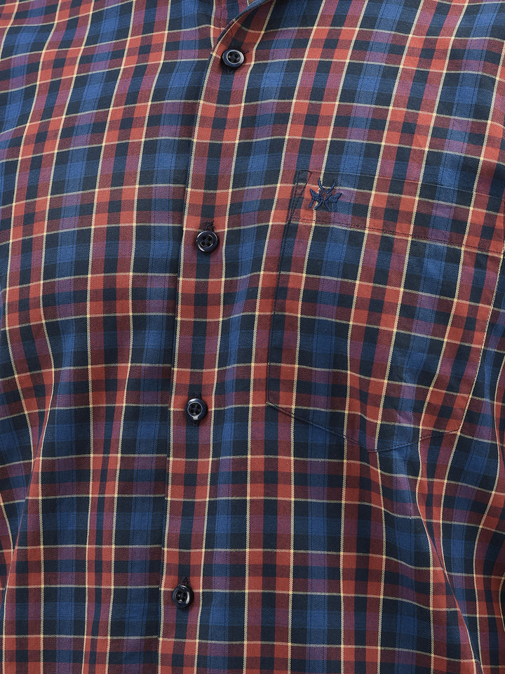Maroon Checked Shirt