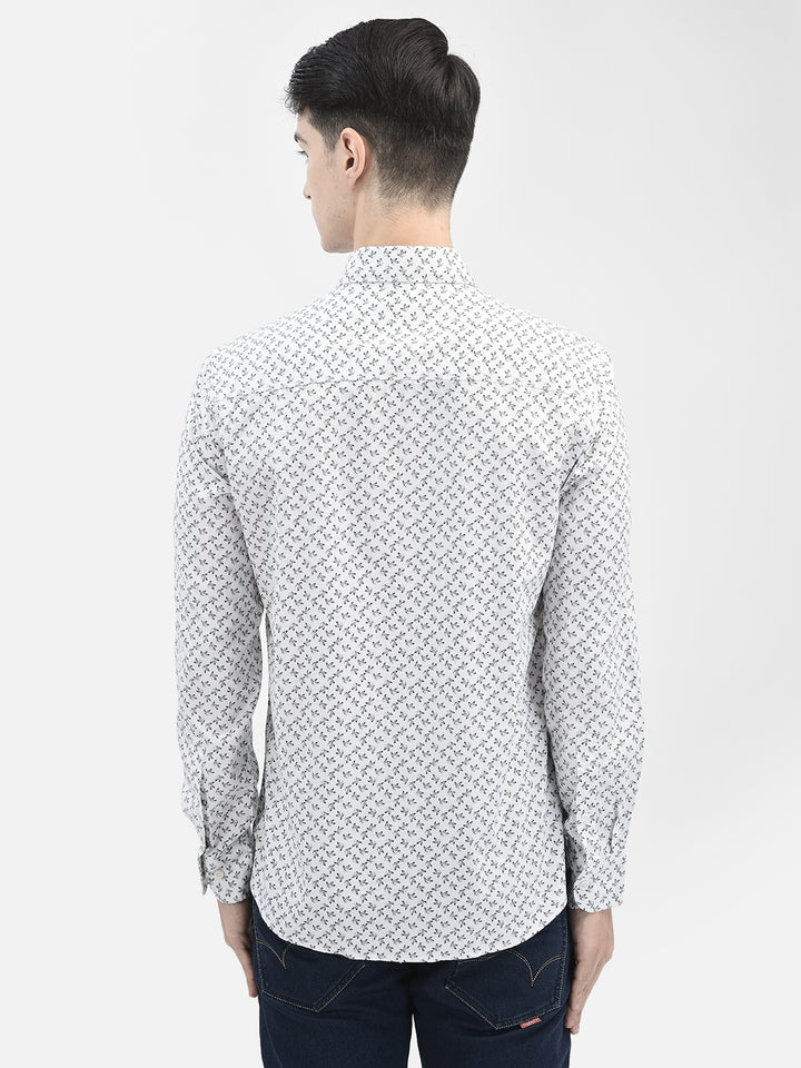 White Printed Shirt