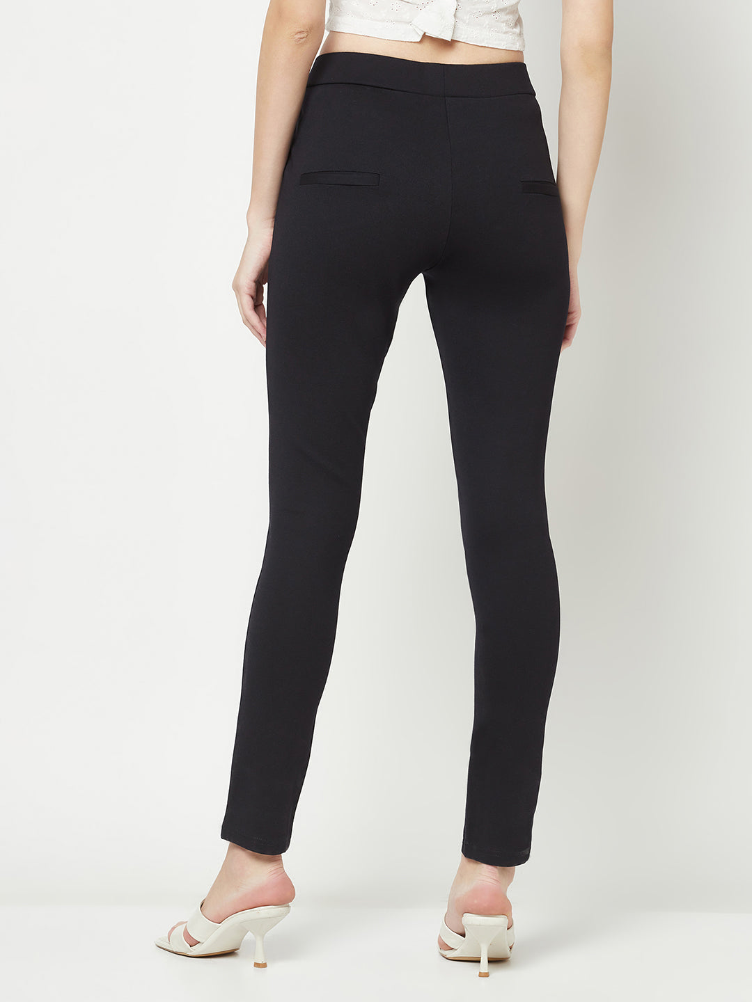 Navy Blue Slim Trousers