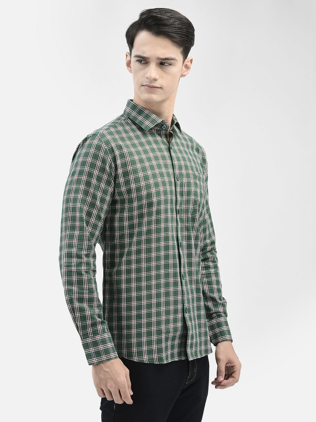 Green Checked Shirt