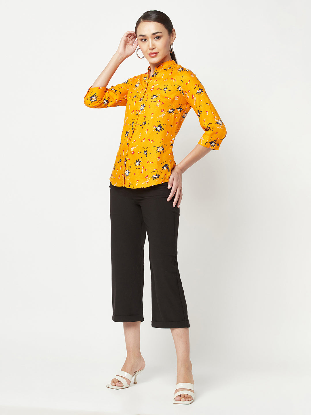 Mustard Floral Shirt