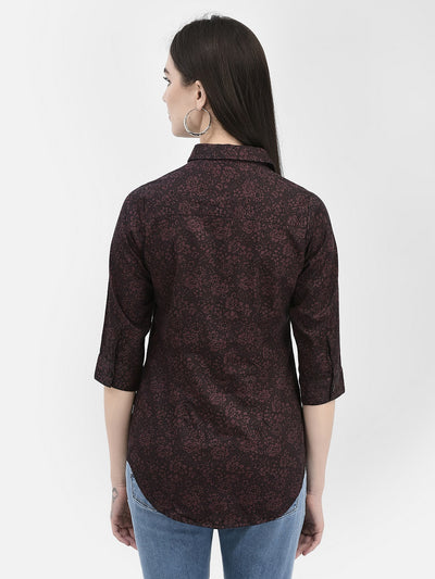 Floral Wine Shirt