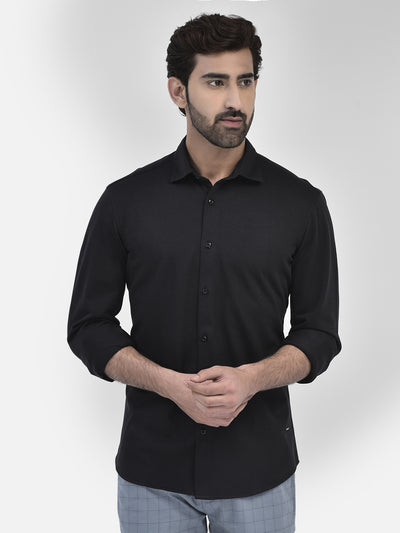 Black Pure Cotton Shirt