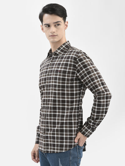Brown Checked Shirt