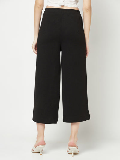 Black Cropped Trousers