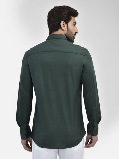 Olive Pure Cotton Shirt