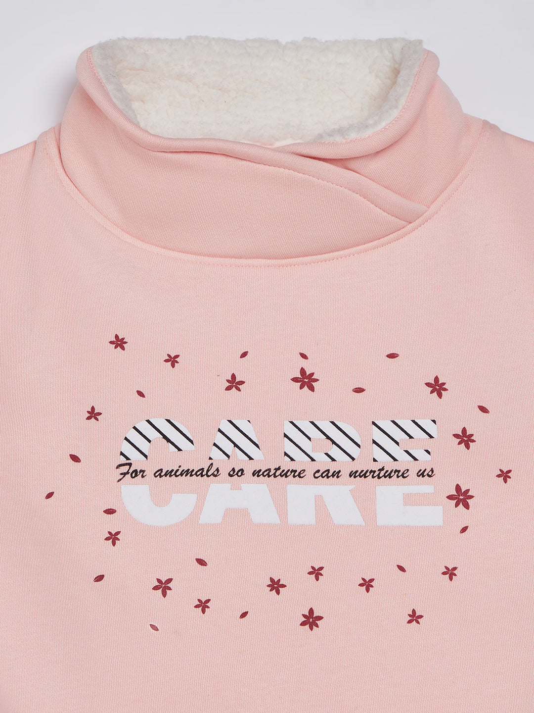 Pink Printed Sweatshirt