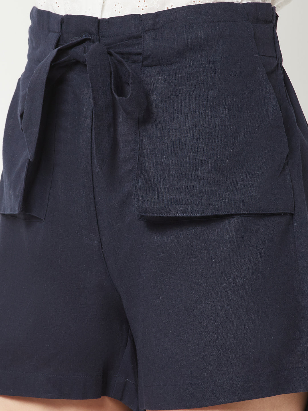 Navy Blue Cargo Shorts