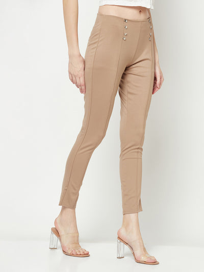 Khaki Slim Trousers